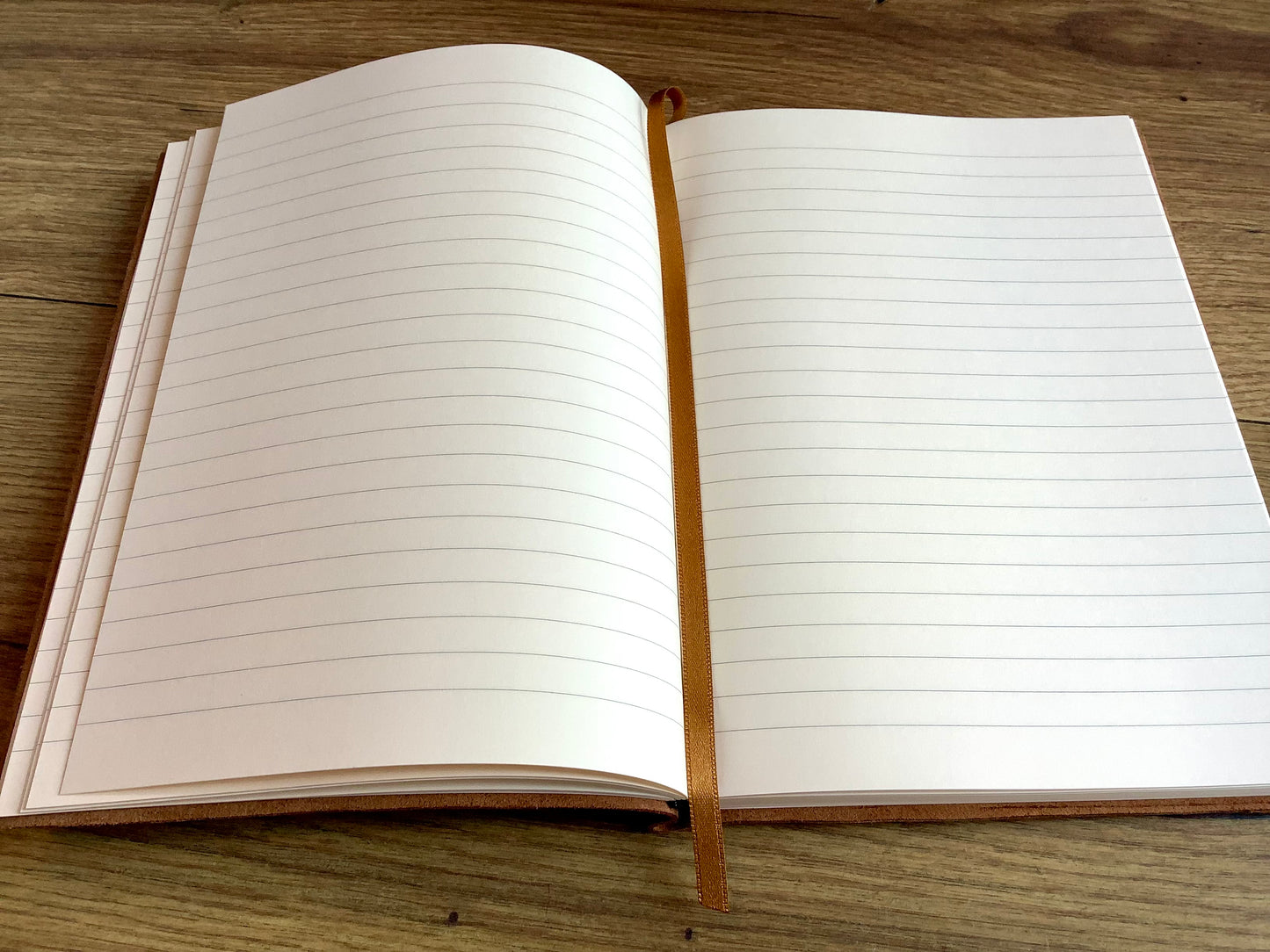 Notizbuch A5 liniert Ledereinband Cognac Clairefontaine