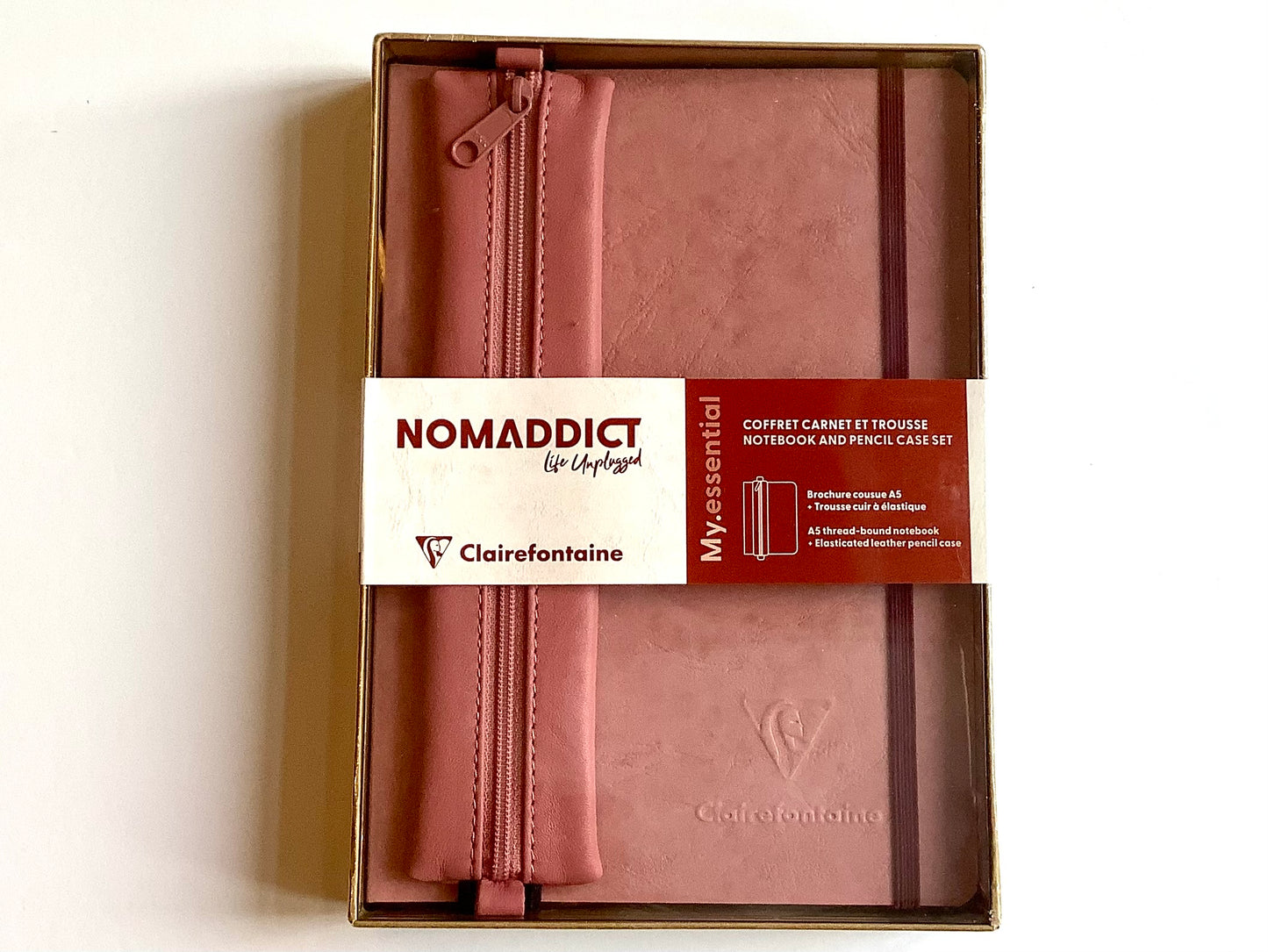 Notizbuch Set mit Federmäppchen A5 90g Clairefontaine MyEssential°