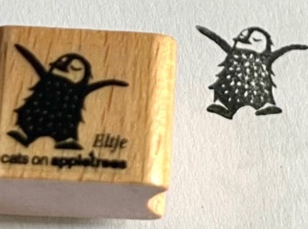 Ministempel Pinguin Eltje (Cats on appletrees) - Polly Paper - Umweltfreundliche Schreibwaren