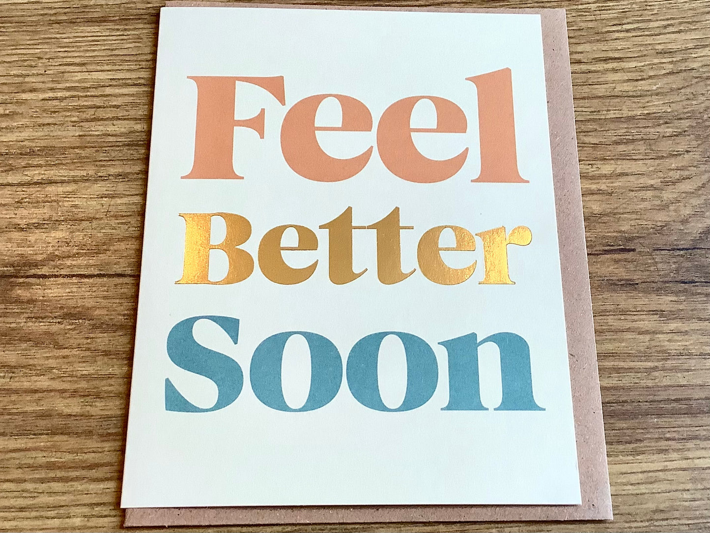 Grußkarte Feel better soon (Serif, 1973)