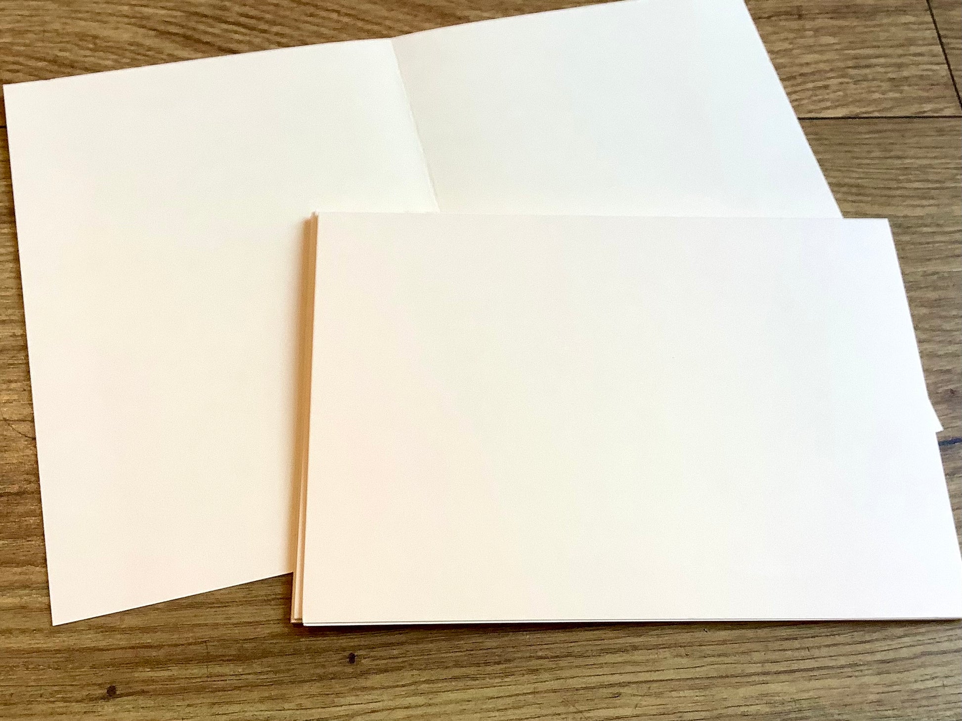 Doppelkarten A6+ 5St. 11x15,5 elfenbein (Pollen) - Polly Paper - Umweltfreundliche Schreibwaren