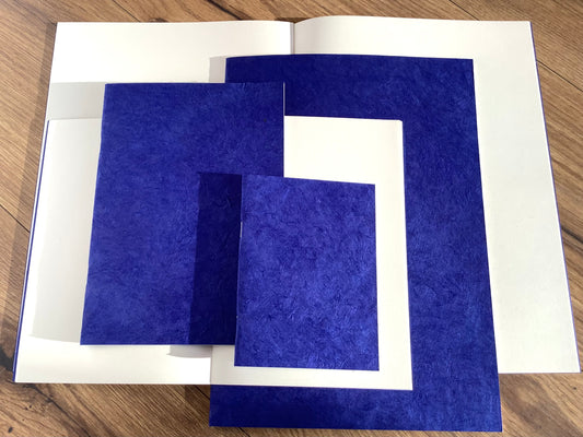 Skizzenheft Indigoblau 100g Nepalpapier° - Polly Paper - Umweltfreundliche Schreibwaren