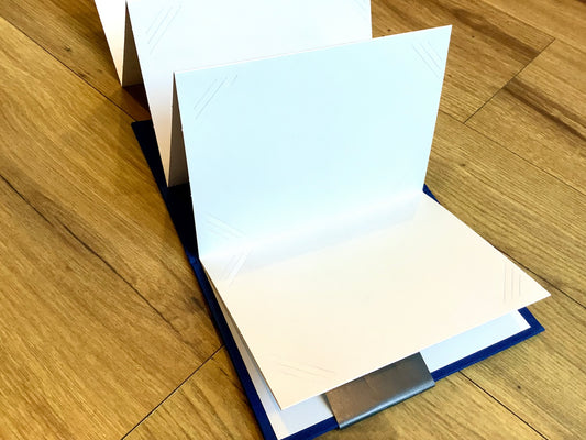 Foto-Leporello mini Click Album Goldbuch blau