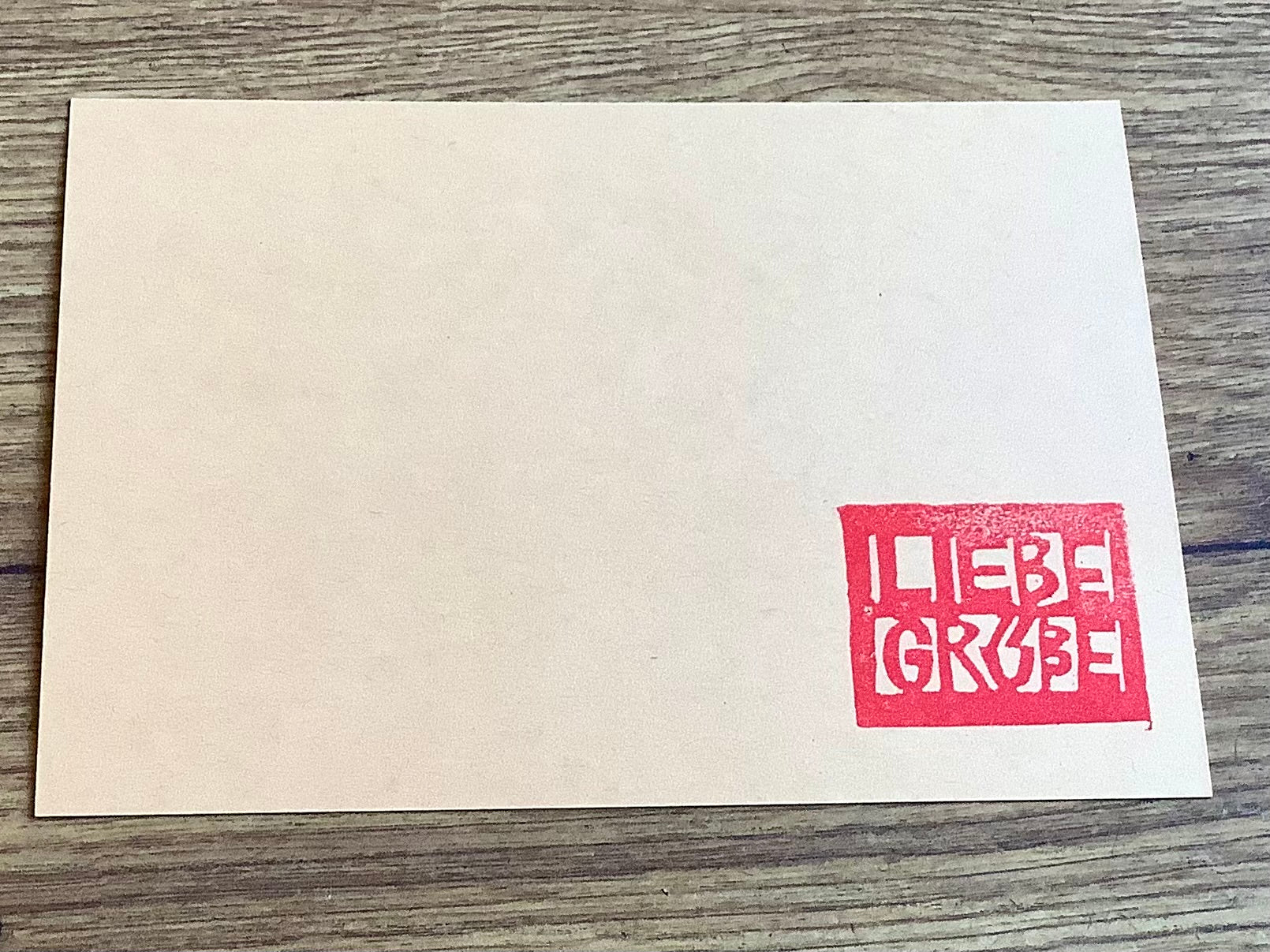 Postkarte LG Liebe Grüße (Flitzpost) - Polly Paper - Umweltfreundliche Schreibwaren
