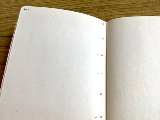 Berlin Notebook A6 undatierter Kalender 2.Quartal