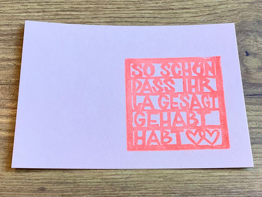 Postkarte So schön, dass Ihr JA gesagt habt (Flitzpost)