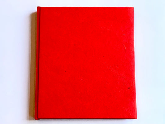 Skizzenbuch 21x24cm 192S. rot gebunden Nepalokta-Cover