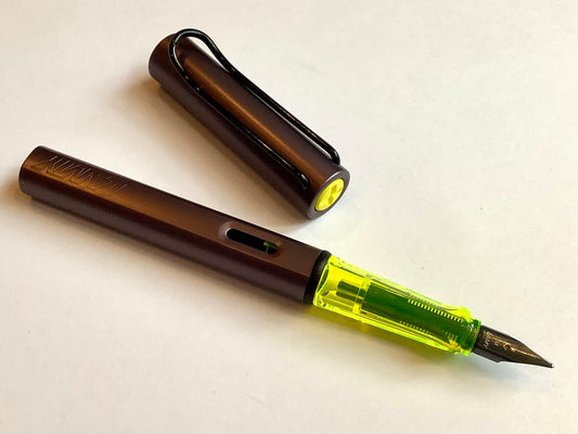 Füller Lamy AL-star Special aubergine + neongelb M