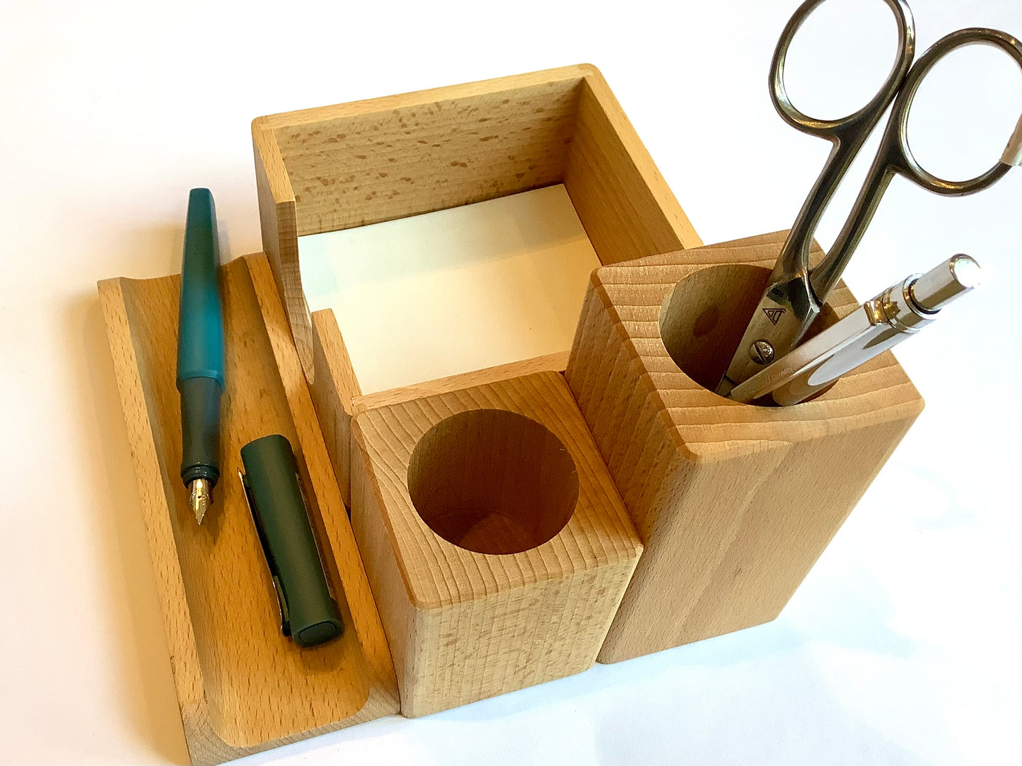 Schreibtisch-Organizer Buche Holz (klein)
