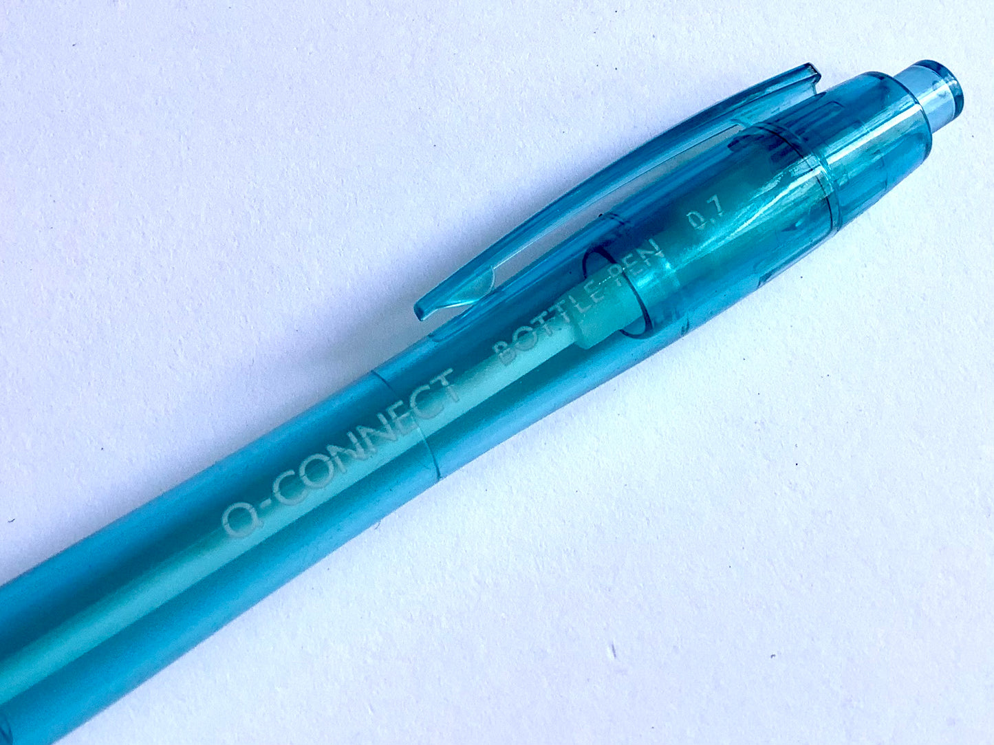 Kugelschreiber aus recycelten PET-Flaschen QC blau
