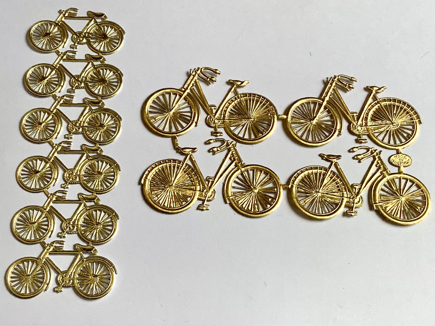 Dresdner Ornamente Fahrräder gold (Papier)°