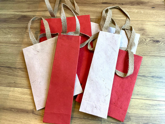 Geschenktasche Jutefaserpapier u. Kokosfaser Sigel°