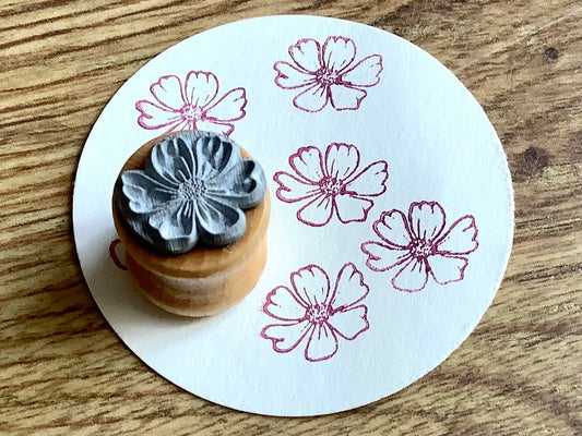 Holzstempel mini Cosmea (Bunte Bordschätze)