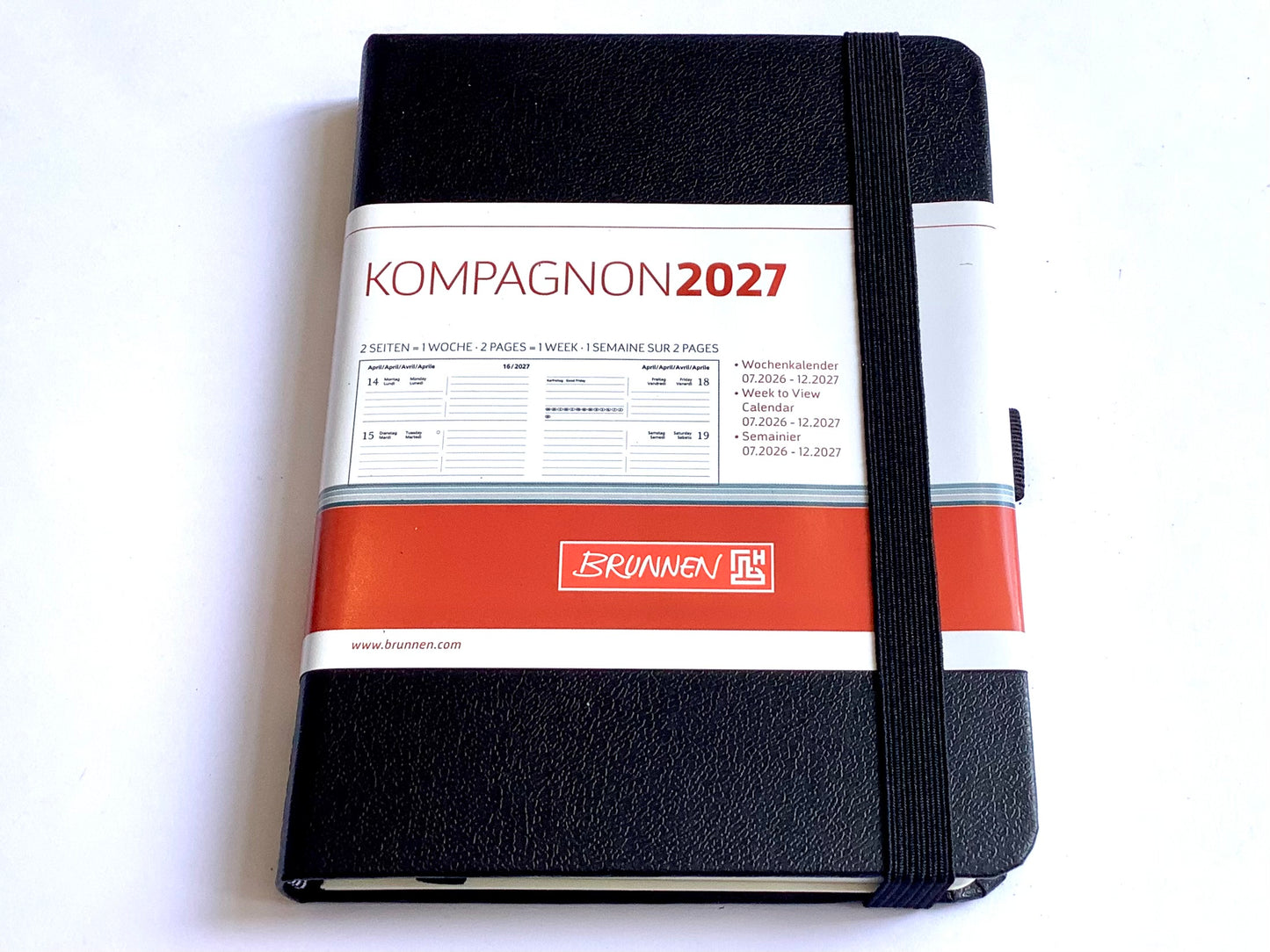 Taschenkalender A6 Kompagnon 732 1W/2S Brunnen 26/2027