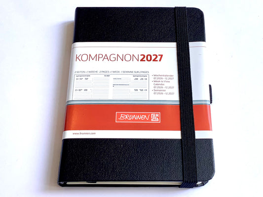 Taschenkalender A6 Kompagnon 732 1W/2S Brunnen 26/2027
