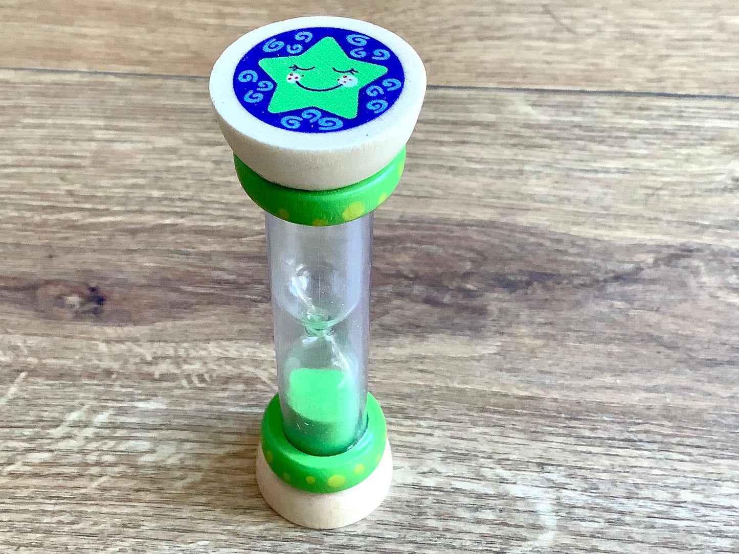 Sanduhr zum Zähneputzen Zahnfee 9,5cm Holz