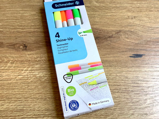 Textmarker dünn Shine-up Schneiderpen°