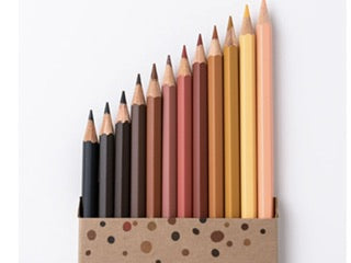 Hautfarben 12 Skin Tones Buntstifte° - Polly Paper - Umweltfreundliche Schreibwaren