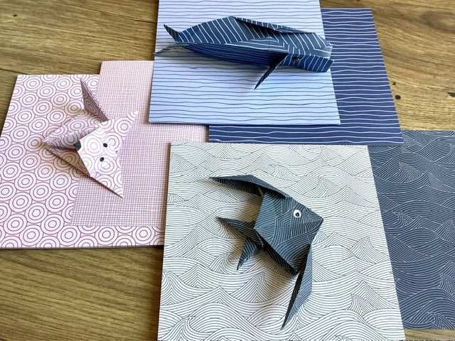 Faltpapier Origami 25Bl. 15x15cm (My Pretty Circus)° - Polly Paper - Umweltfreundliche Schreibwaren