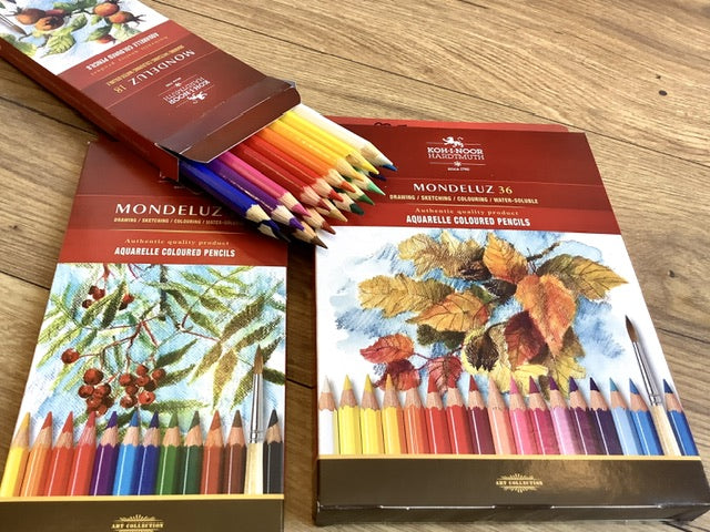 Aquarell-Farbstifte Mondeluz KOH-I-NOOR (Pappetui)° - Polly Paper - Umweltfreundliche Schreibwaren