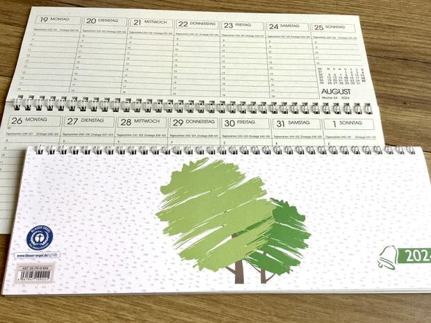 Tischkalender quer RC Grüner Baum 1S/1W 2025 (!)