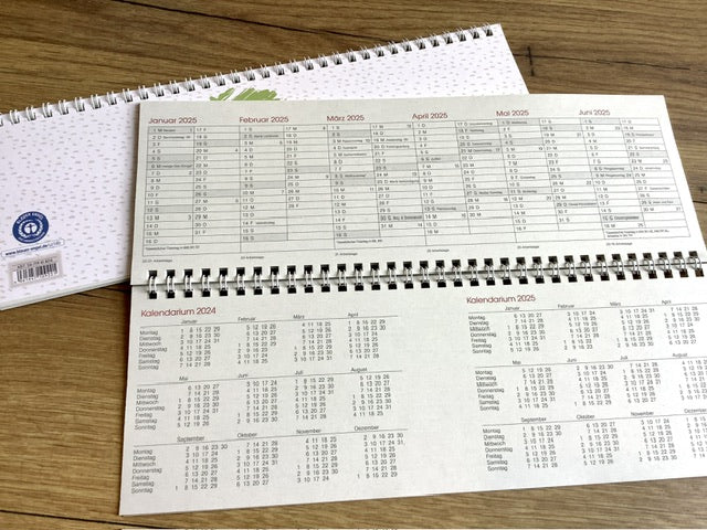 Tischkalender quer RC Grüner Baum 1W/2S 2025 (!)