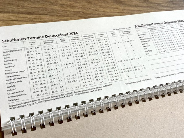 Tischkalender quer RC Grüner Baum 1W/2S 2025 (!)