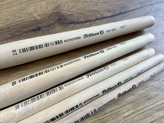 Borstenpinsel 2-8 Pelikan 613F Flachpinsel°