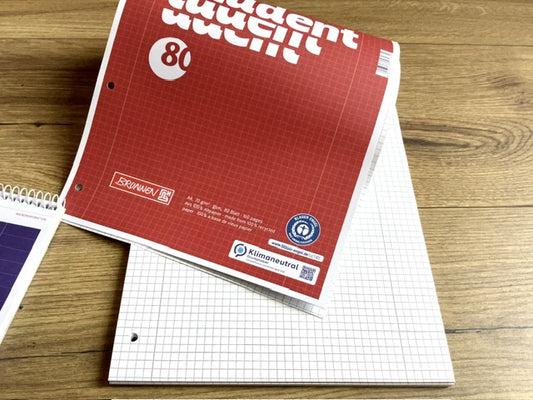 Collegeblock Linkshänd. 80Bl. Brunnen - Polly Paper - Umweltfreundliche Schreibwaren