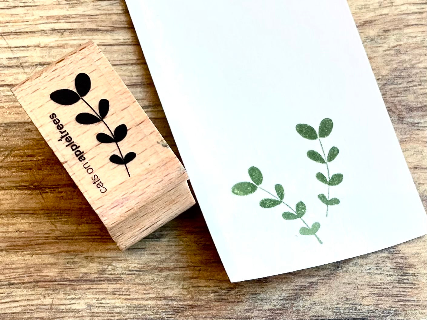Holzstempel Pflanzen (Cats on appletrees)° - Polly Paper - Umweltfreundliche Schreibwaren
