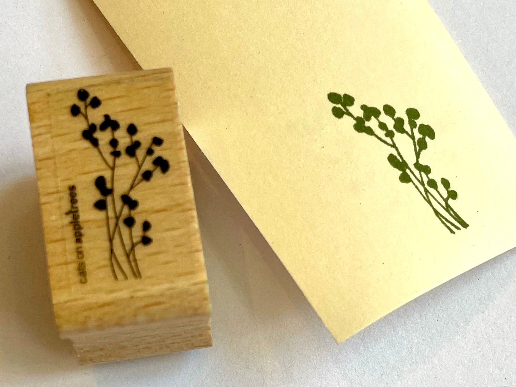 Holzstempel Pflanzen (Cats on appletrees)° - Polly Paper - Umweltfreundliche Schreibwaren