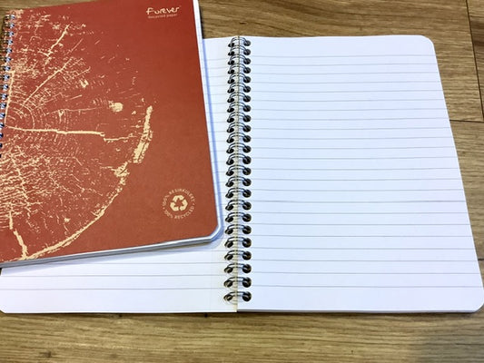 Spiralheft A5 liniert 60Bl. forever „Holz“ - Polly Paper - Umweltfreundliche Schreibwaren