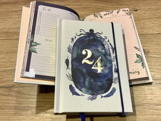 Wochenkalender A6 „bär von pappe" 2024 (!!) Wale