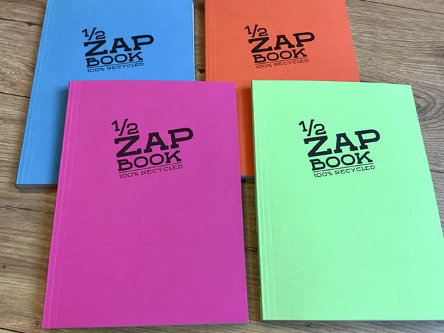 ZAPbook A5 1/2 blanko geleimt 80g 80Bl.° - Polly Paper - Umweltfreundliche Schreibwaren