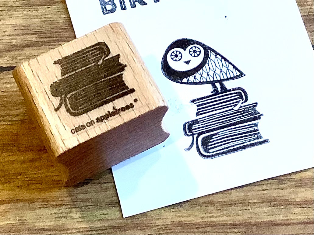 Stempel Bücherstapel (Cats on appletrees) - Polly Paper - Umweltfreundliche Schreibwaren