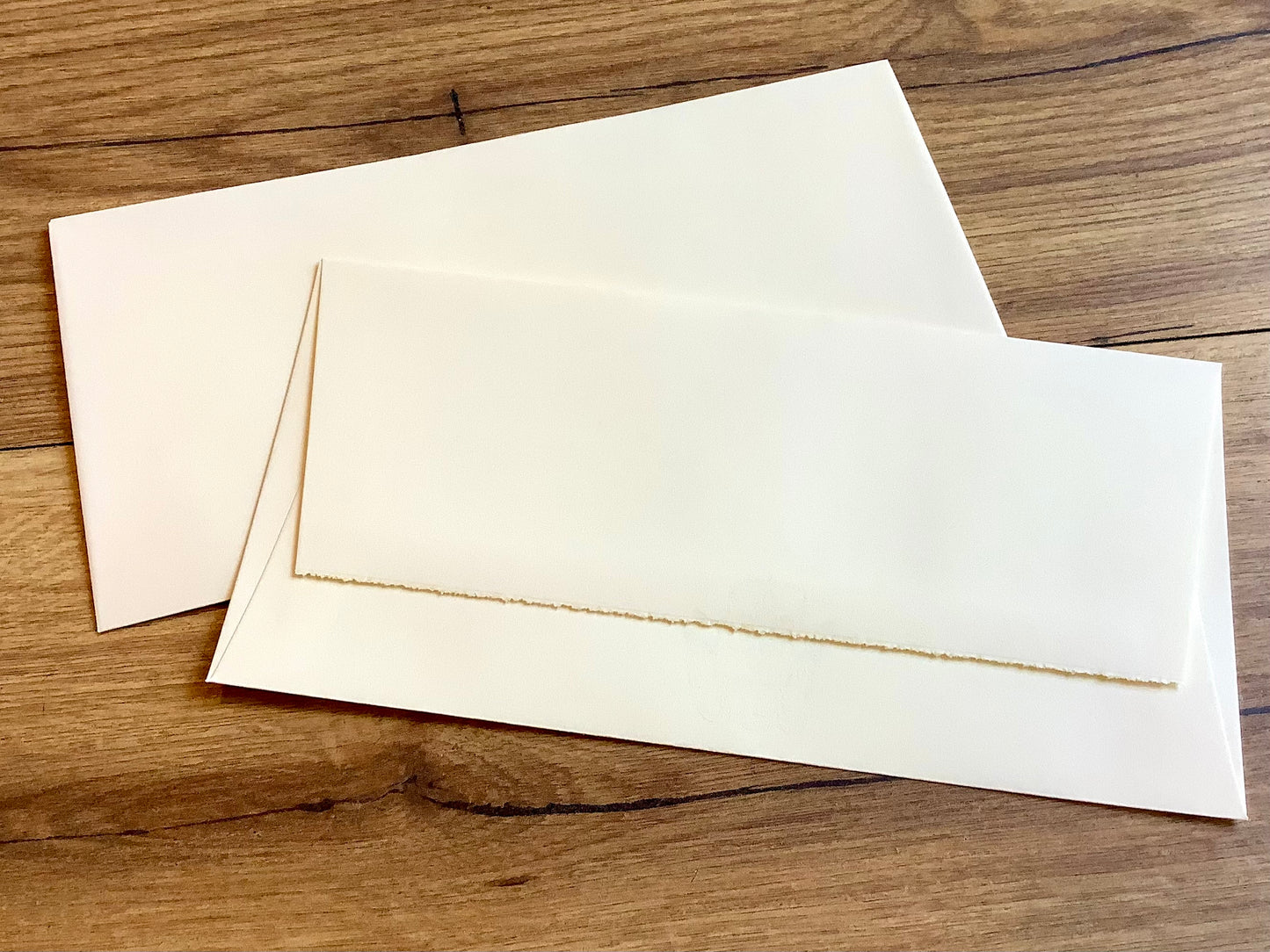 Baumwollpapier DIN lang Kuvert elfenbein einzeln