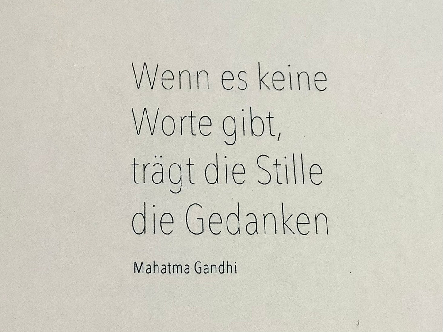 Briefkarte Kranich Trauer Gandhi-Zitat - Polly Paper - Umweltfreundliche Schreibwaren