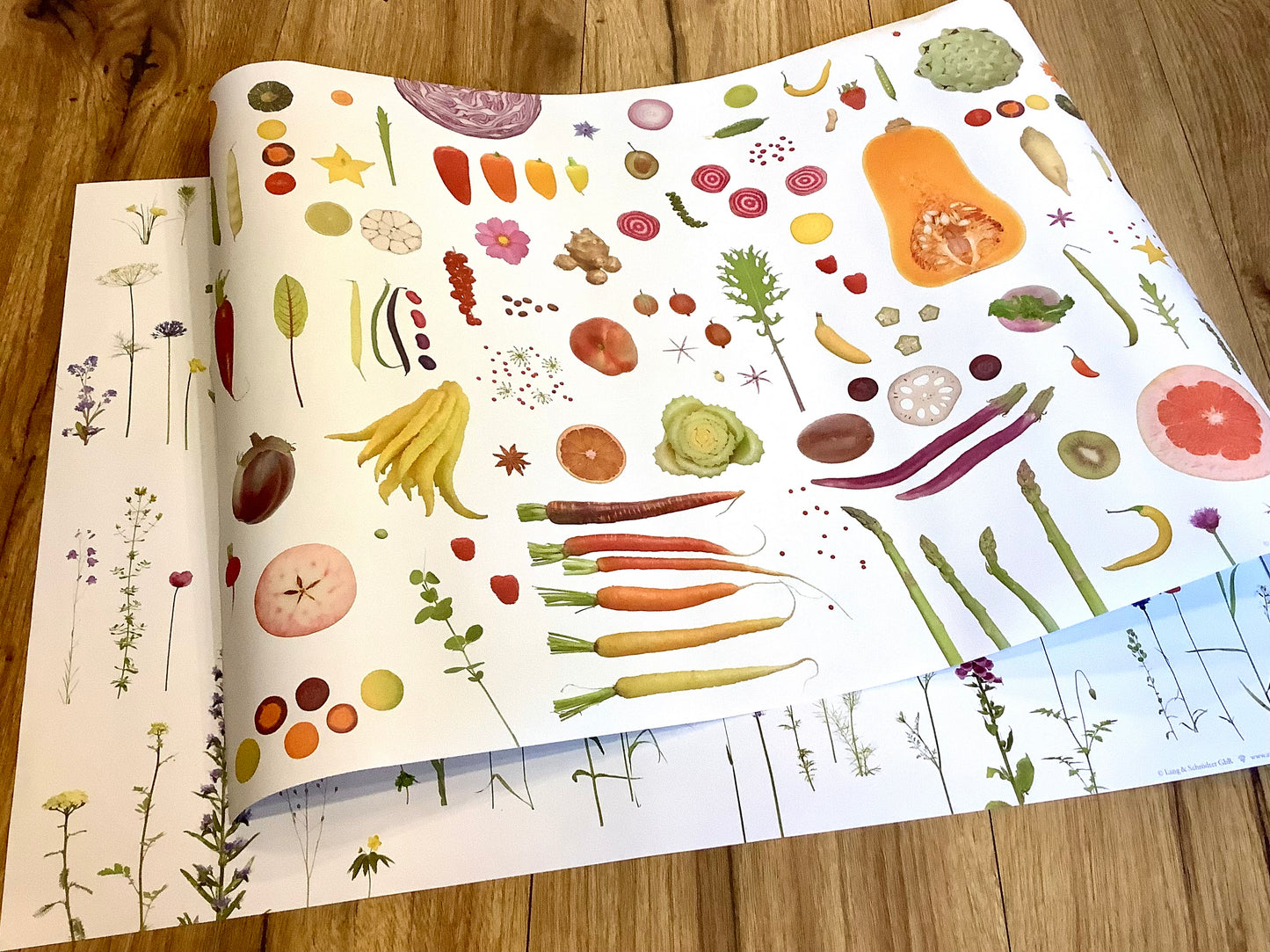 Geschenkpapier Gräser Zwiebelblüher Recyclingpapier 42x60cm°