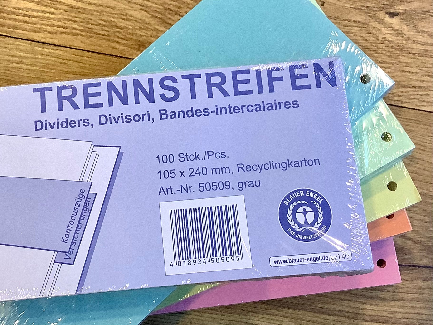 Trennstreifen 100er-Pack Recycling wekre° - Polly Paper - Umweltfreundliche Schreibwaren