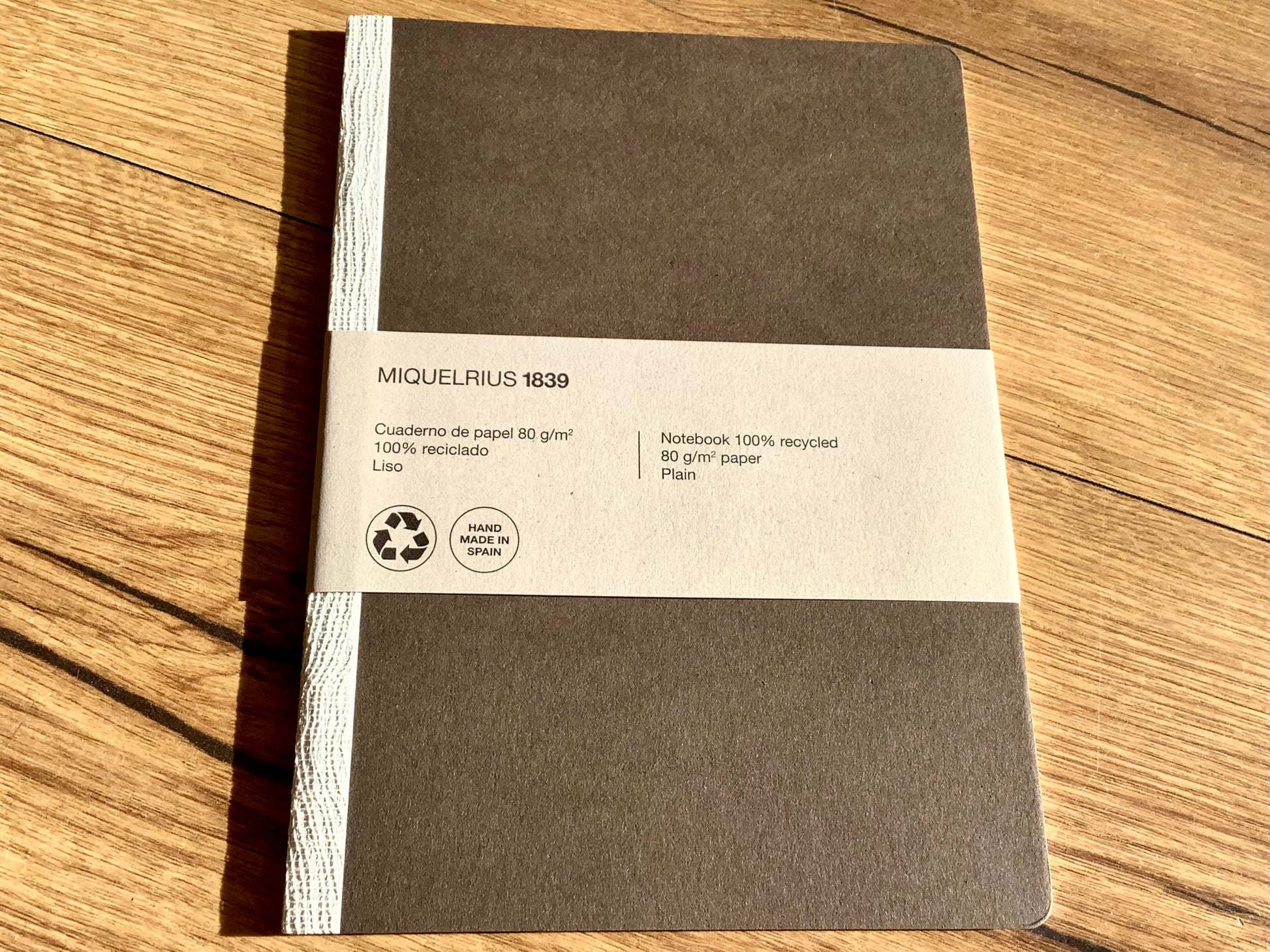 Notizheft A5 blanko "1839" Miquelrius - Polly Paper - Umweltfreundliche Schreibwaren