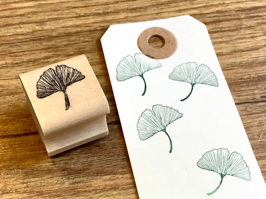 Stempel Ginkgo 2x2cm (Bordschätze) - Polly Paper - Umweltfreundliche Schreibwaren