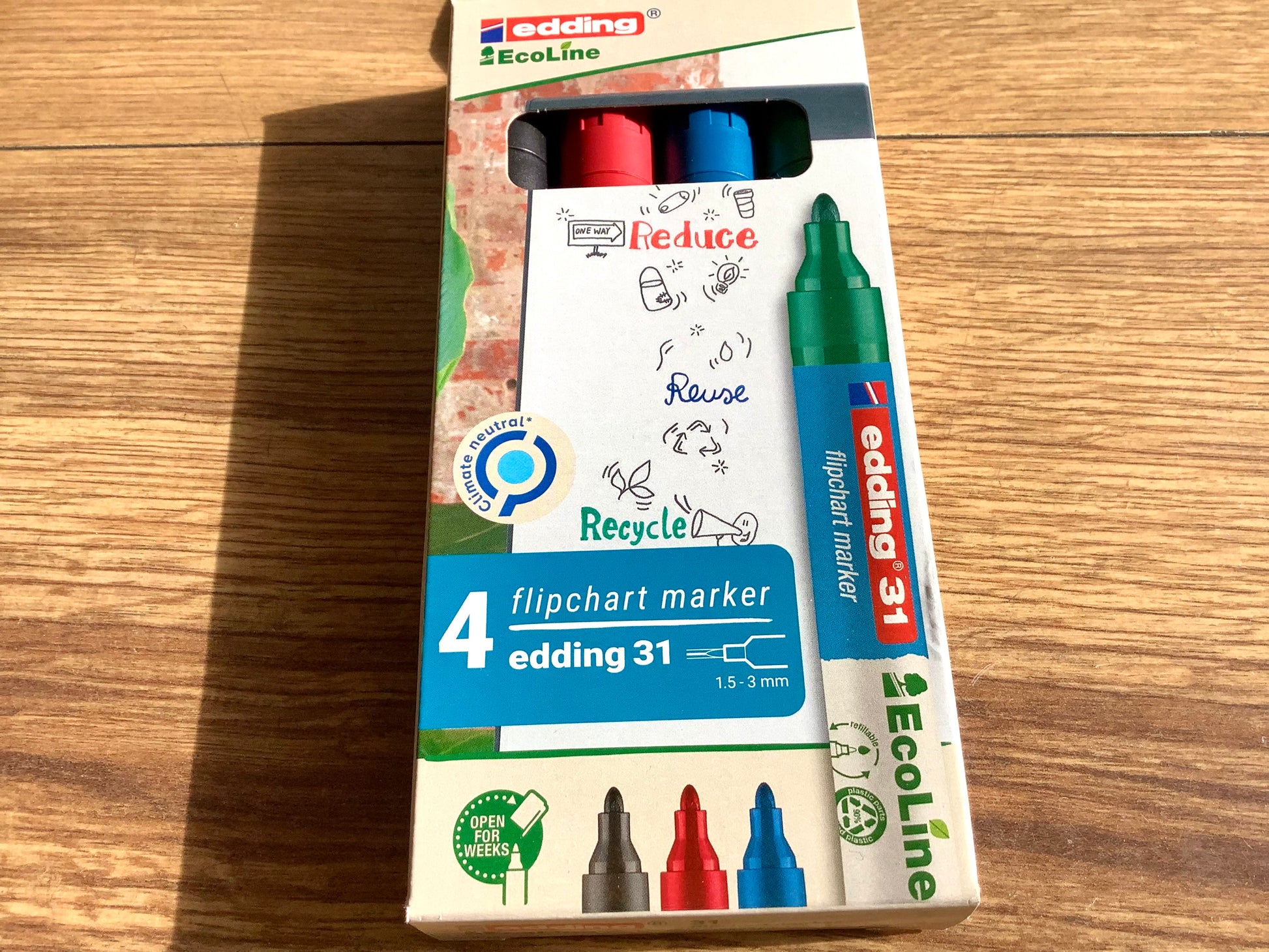 Flipchartmarker Edding Ecoline° - Polly Paper - Umweltfreundliche Schreibwaren