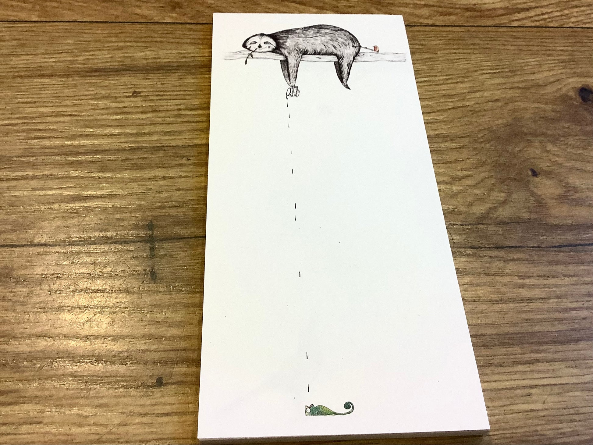 Notizblock Tiere 8x17cm lang Ligarti° - Polly Paper - Umweltfreundliche Schreibwaren