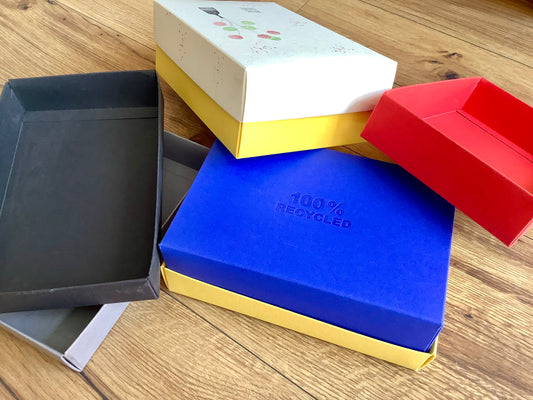 Buntbox M (17x11cm) Geschenkschachtel° - Polly Paper - Umweltfreundliche Schreibwaren