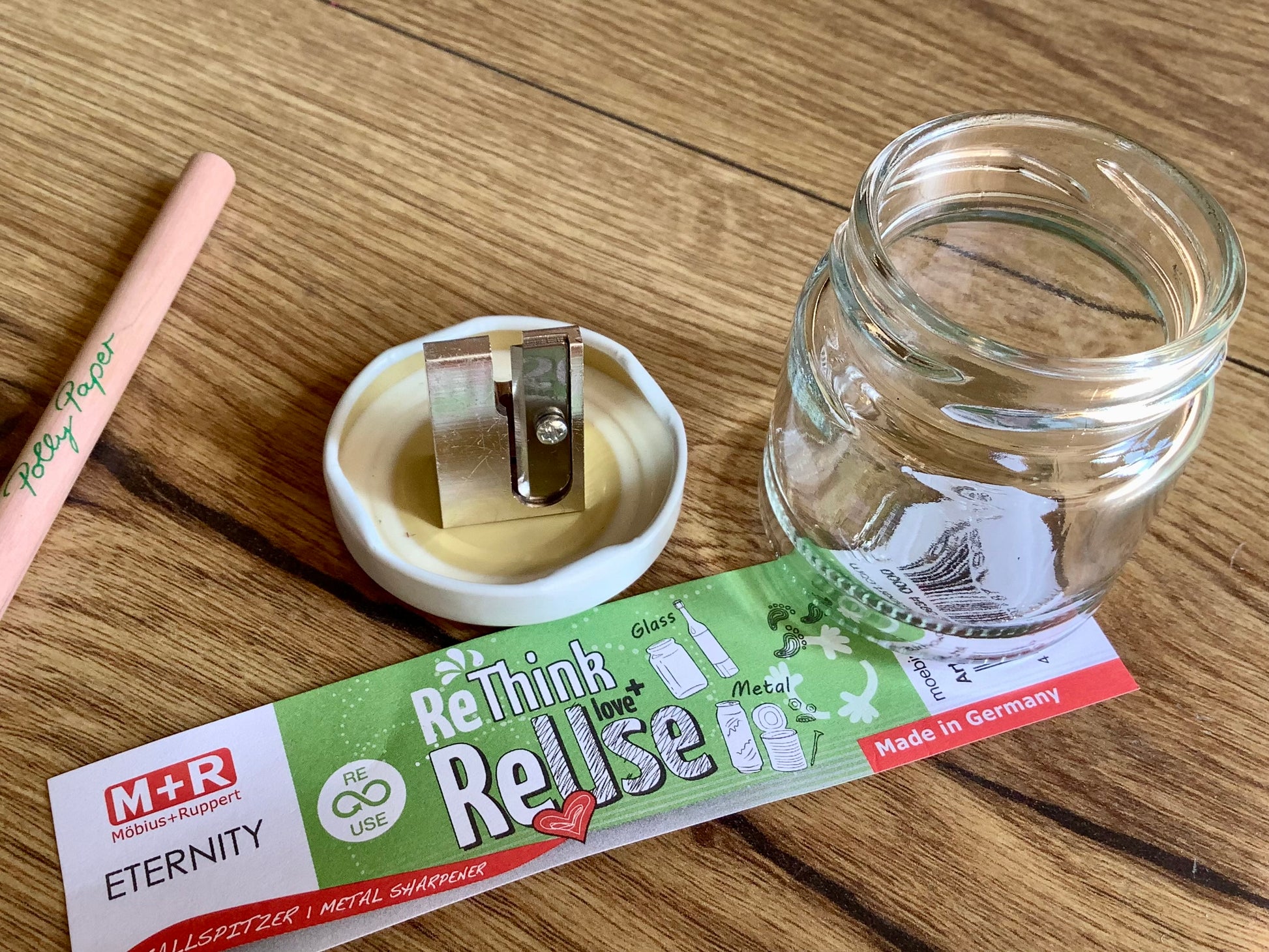 Dosenspitzer aus Glas M+R Eternity° - Polly Paper - Umweltfreundliche Schreibwaren