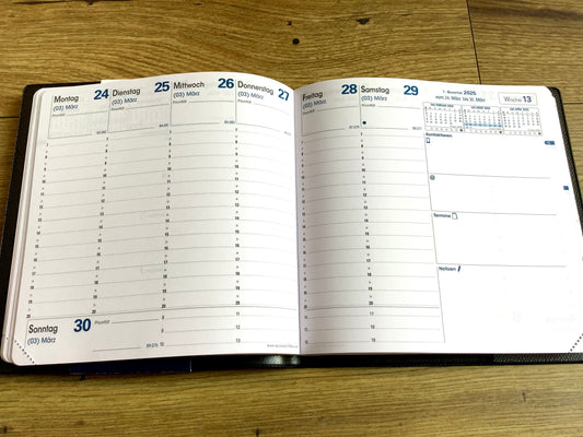 Wochenkalender Executif Einlage 16x16cm 2025 (!)
