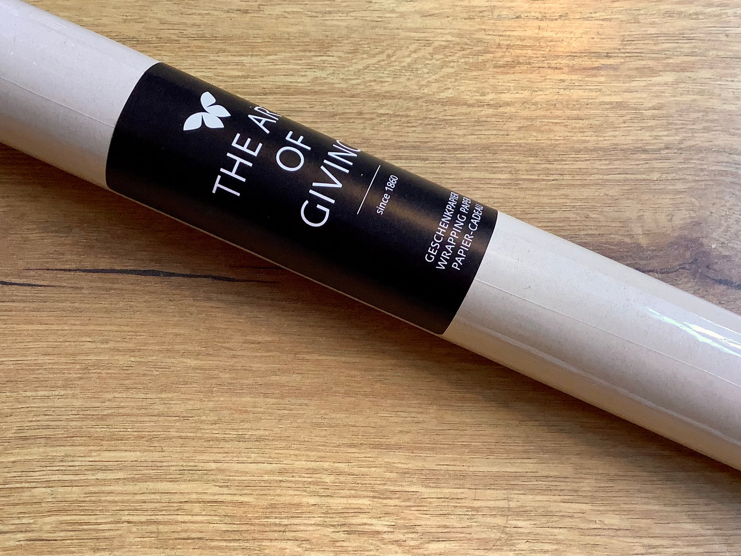 Geschenkpapier 2mx70cm Rolle Stewo creme uni