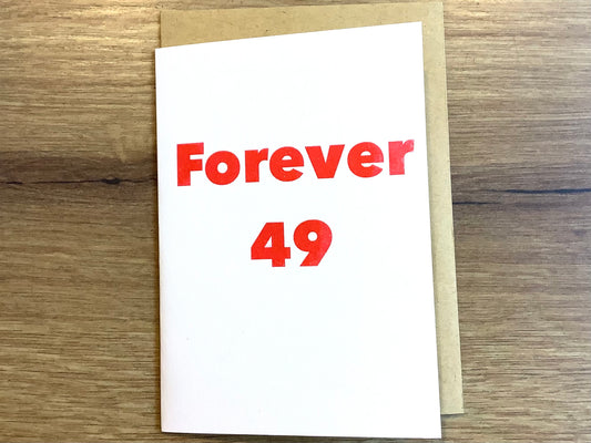 Briefkarte Forever 49 (Superjuju) RC Risographie