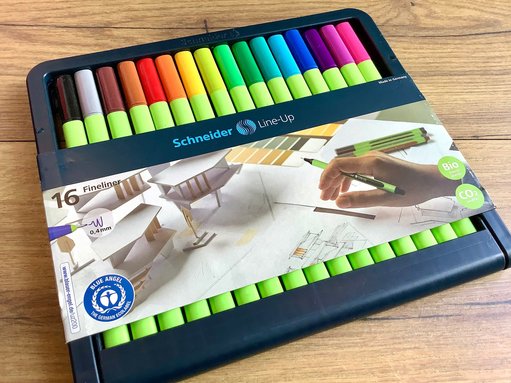 Fineliner Line-up Set Schneider° - Polly Paper - Umweltfreundliche Schreibwaren