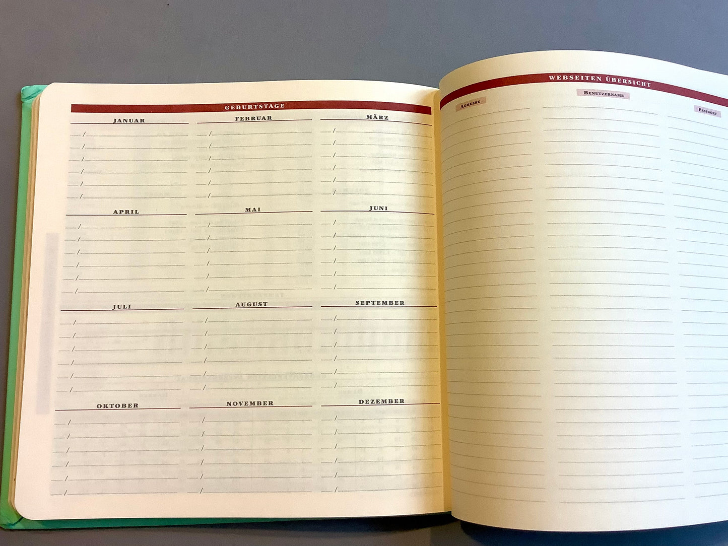 Tagebuch Kalender Executif Prestige Silk 16x16cm